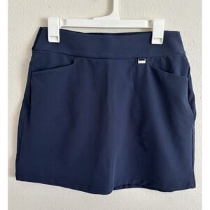 Greg Norman Play Dry Golf Skort Navy Women's S/P Stretch Athletic Skirt